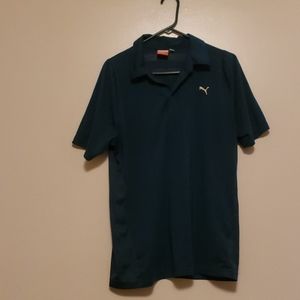 Puma Mens Hunter green golf/sport Polo Sz M